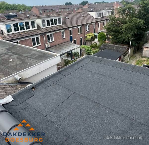 Dakinspectie plat dak aanbouw in Doesburg